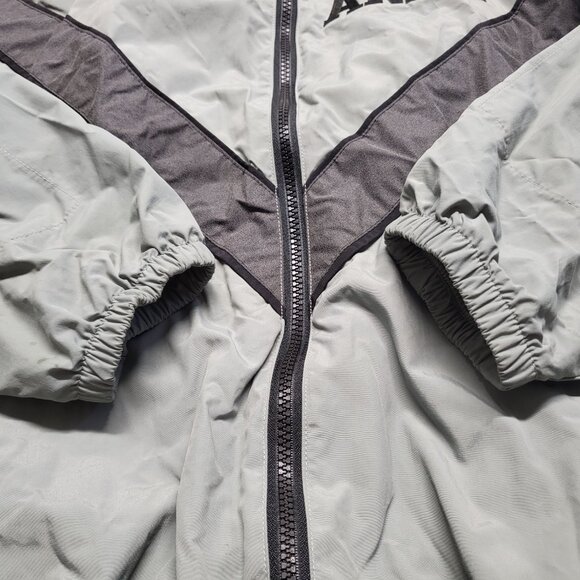 Vintage Mens Army Jacket Size Large Full Zip Windbreaker Pockets Vented Lined - Picture 6 of 16